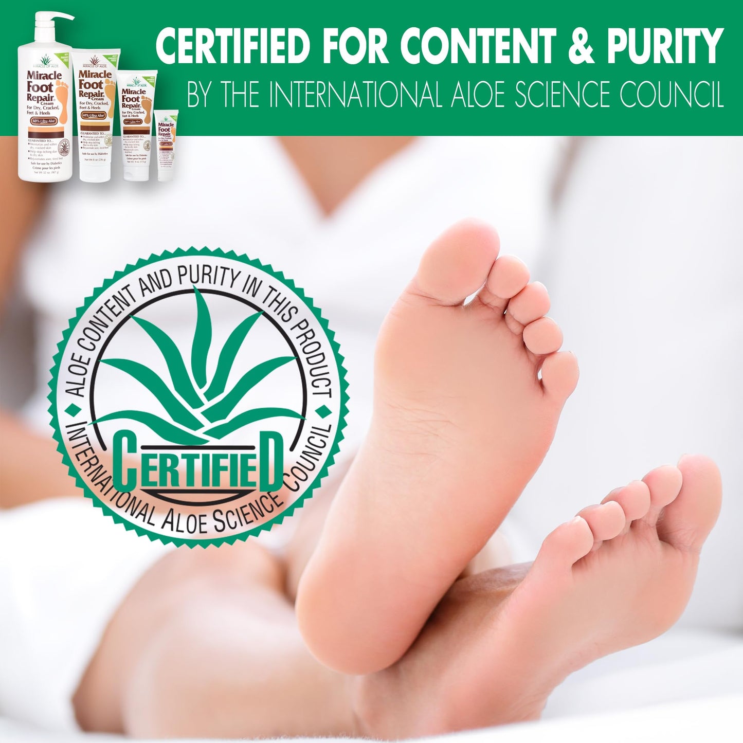 Miracle Foot Repair Cream (4 oz / 2-Pack) Quickly Moisturizes, Softens, And Repairs Cracked Heels